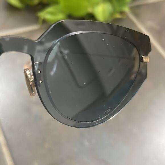 Christian Dior Attitude2 Cat-Eye Frame 53mm Gray Sunglasses New - Picture 3 of 6